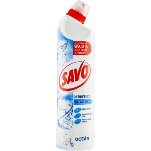 SAVO WC Oceán dezinfekční čistič na vodní kámen 700 ml