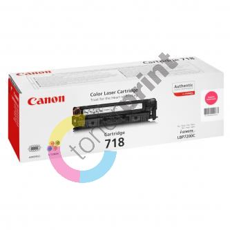 Toner Canon CRG-718M, LBP-7200Cdn, magenta, CRG718M, 2660B002 originál