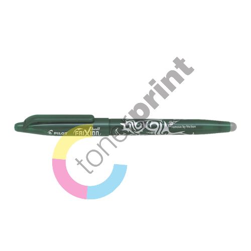 Kuličkové pero Pilot Frixion Ball, gumovatelné, zelené, 0,7 mm 1