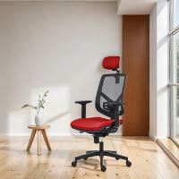 Powerton Kancelářské ergonomické křeslo Tina, Červené (7)