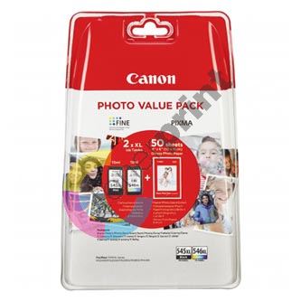 Inkoustová cartridge Canon PG-545XL/CL-546XL, CMYK, 8286B006, originál