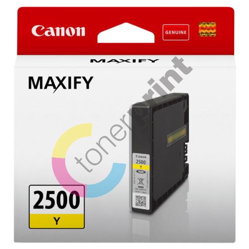 Cartridge Canon PGI-2500Y, yellow, 9303B001, originál 1