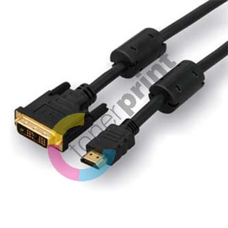 Kabel k TV DVI / HDMI, 18+1 M/HDMI M, 10 m, černý, pozlacené konektory 1