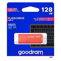 USB flash disk GOODRAM UME3 128 GB, USB 3.2 Gen 1, 60 MB/s, oranžový