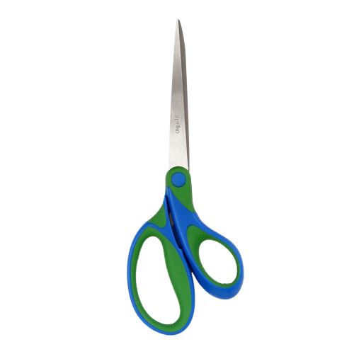Nůžky kancelářské Spoko Comfort, 21 cm, asymetrické, zeleno-modré