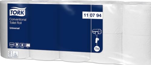 Tork toaletní papír konvenční role, 2vrstvý, bílý, T4, 110794
