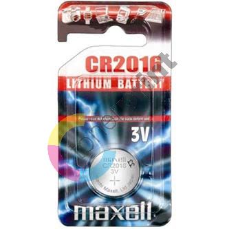 Baterie lithiová, CR2016, 3V, Maxell, blistr, 1-pack