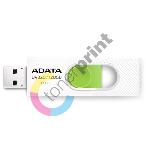 ADATA 128GB UV320 USB white/green (USB 3.0) 1