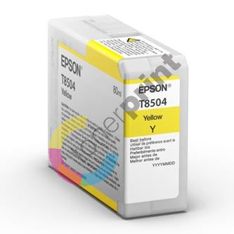 Inkoustová cartridge Epson C13T850400, SureColor SC-P800, yellow, originál