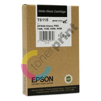 Inkoustová cartridge Epson Stylus Pro 7400/7450/7800/7880/9400/C13T611800, matte black, or