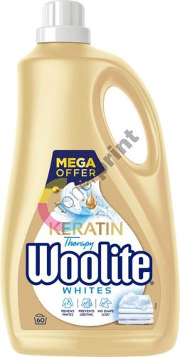 Woolite Keratin Therapy prací gel na bílé a světlé prádlo s keratinem 60 dávek 3,6 l