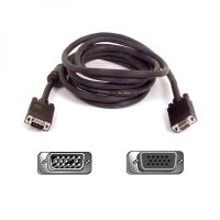 Kabel k monitoru SVGA, 15 M/15 F, 3 m, ferritové stínění, (15 pin)