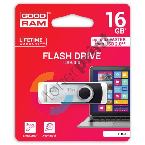 Goodram UTS3 16GB, USB flash disk 3.0, černá 1
