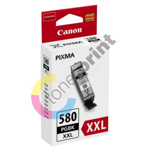 Cartridge Canon PGI-580PGBK XXL, 1970C001, black, originál 1
