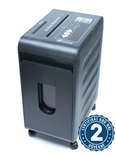 Skartovačka papíru AT Slimline S (P5) 5 listů, 	křížový řez 2x15mm