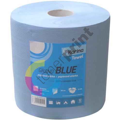Papírový ručník Karina Blue 920 2vrstvý, šíře 26cm, celulóza 1