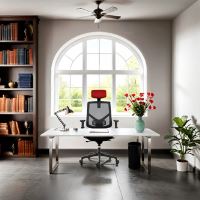 Powerton Kancelářské ergonomické křeslo Tina, Červené (6)