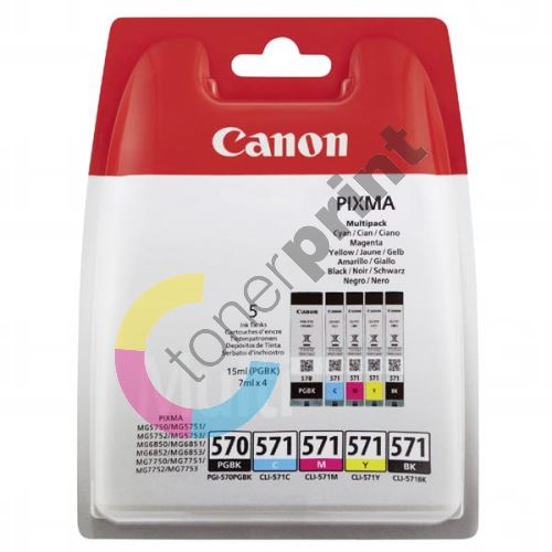 Cartridge Canon PGI-570/CLI-571, 0372C004, CMYK, originál 1