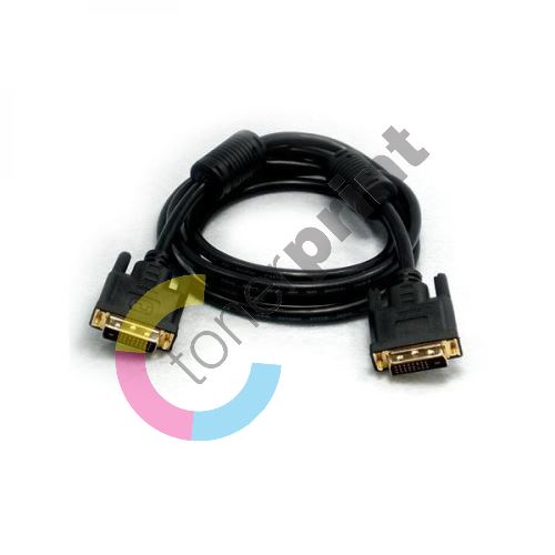 Kabel DVI-D (dual link), 24+1 M/24+1 M, 10 m, feritové stínění, pozlacené konektory 1