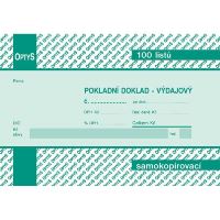 Výdajový pokladní doklad s DPH A6 samopropisovací 100 listů OP1069 (2)