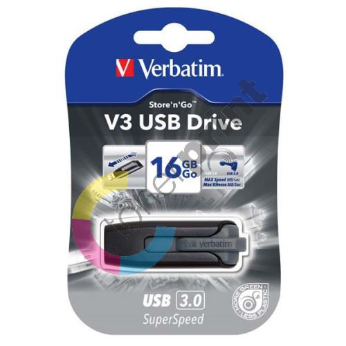 Verbatim Store n Go V3 16GB, USB flash disk 3.0, 49172, černá 1
