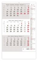 Tříměsíční nástěnný kalendář 2027 šedý s poznámkami (2)