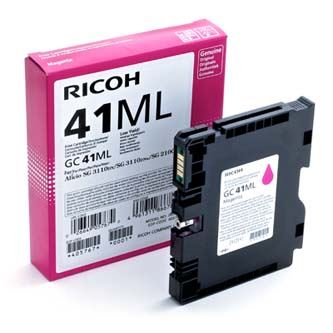 Gelová náplň Ricoh GC41ML, 405767, Aficio SG2100N, magenta, originál