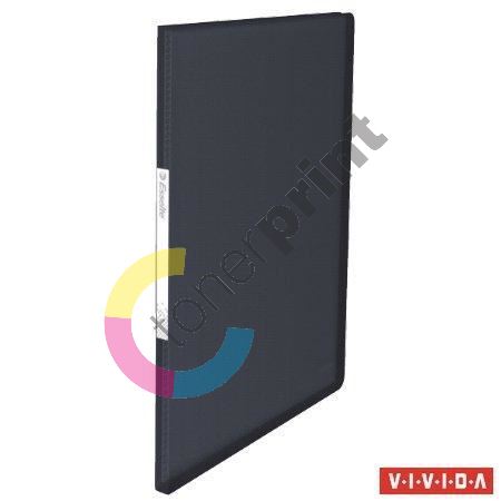 Katalogová kniha Vivida, měkká, černá, A4, 40 kapes, Esselte 1