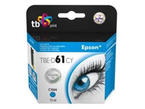 Inkoustová cartridge Epson T0612, C13T06124010, cyan, kompatibilní TB Print