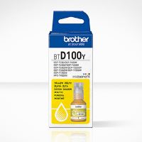 Originální inkoust Brother BTD100Y, Yellow, 48,8 ml, 5000 stran