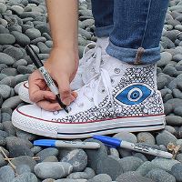 Sharpie, popisovač Fine, modrý, 12ks, 0.9mm, permanentní (4)