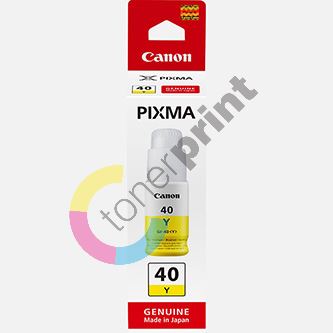 Inkoustová cartridge Canon GI-40Y, Pixma G5040, yellow, 3402C001, originál