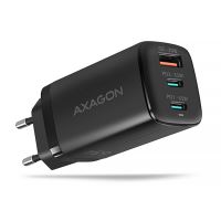 AXAGON ACU-DPQ65 GaN nabíječka 65 W, 2× USB-C + USB-A, PD 3.0, PPS, QC 4+, černá