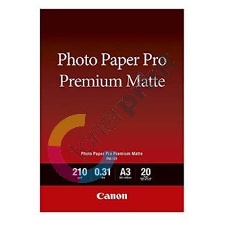 Canon Photo paper premium matte, foto papír, matný, bílý, A3, 210 g/m2, 20 ks, 8657B006, i