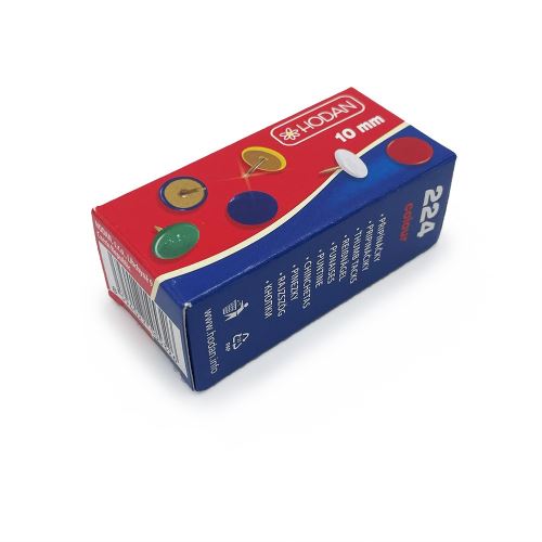 Připínáček HODAN 224 10 mm (100 ks) barevné