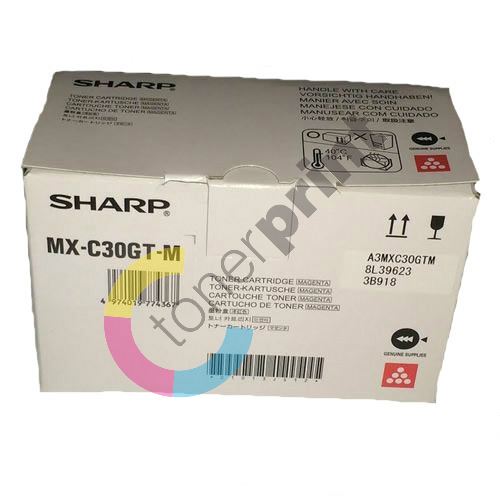 Toner Sharp MX-C30GTM, magenta, originál 1
