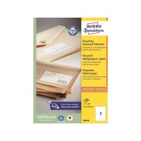 Univerzální etikety recyklované AVERY 210x297 mm 100 listů A4 - LR3478 2 (1)