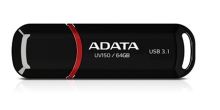 USB flash disk ADATA UV150 64 GB, USB 3.2 Gen 1, 100 MB/s, černý