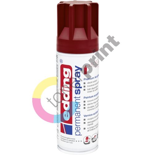 Akrylový sprej Edding 5200, purpurově červená matná, 200 ml 1