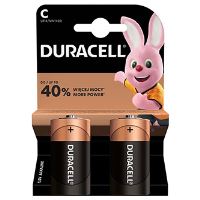 Baterie Duracell C / LR14 / MN1400, alkalické 1,5 V, malý monočlánek, 2 ks