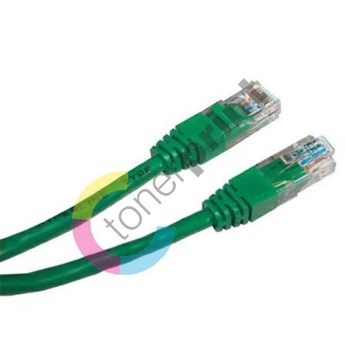 UTP kabel RJ45 M/RJ45 M, 5 m, nestíněný, zelený 1
