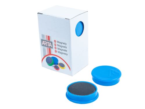 Magnety Arta průměr 30mm, modré, 10ks