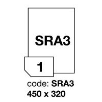 Samolepící etikety Rayfilm Synthetic 320x450 mm 100 archů, stříbrné, R0555.SRA3A