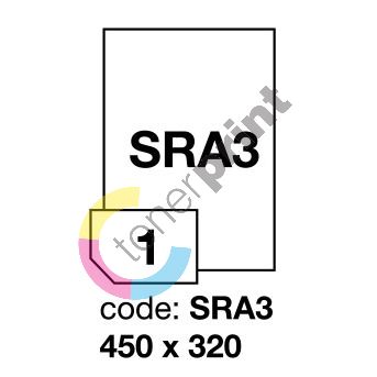 Samolepící etikety Rayfilm Synthetic 320x450 mm 300 archů, stříbrné, R0555.SRA3D 1