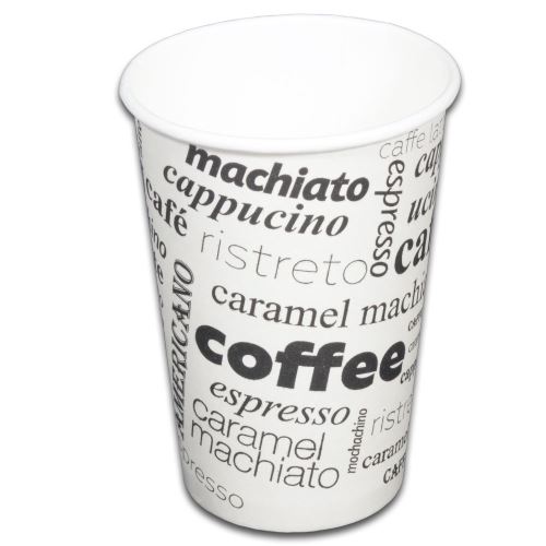 Papírový kelímek 0,2l COFFEE TO GO - M, 280 ml, 8 OZ, ? 80 mm (50 ks), FSC Mix