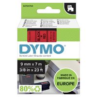 Páska Dymo D1 9 mm x 7m, černý tisk/červený podklad, 40917, S0720720 (3)