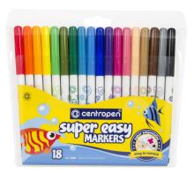Centropen 2580/18 Super Easy Markers, 18 barev