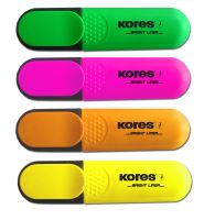 Zvýrazňovač Kores Bright Liner Plus sada 4ks 2 (1)