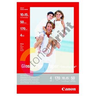 Papír foto Canon Photo paper glossy, lesklý, bílý, 10x15cm, 210 g/m2, 10 ks