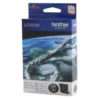 Inkoustová cartridge Brother LC-985BK, DCP-J315W, Black, 300 stran, originál